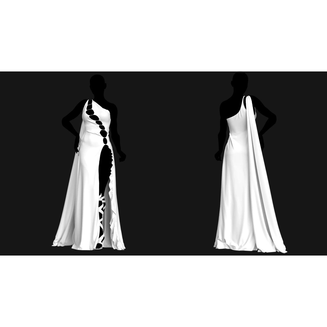 Egyptian Female Character 3D Model – Low Poly Game Asset, FBX - View 5