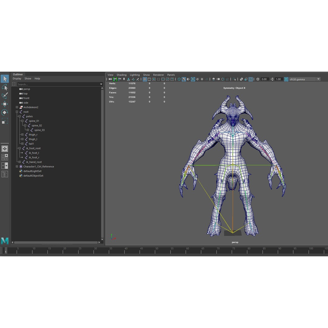 Archdemon 2 3D Model – Low Poly Rigged Character with PBR Textures