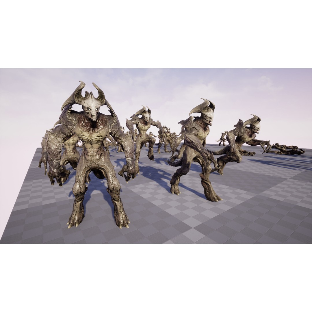 Archdemon 2 3D Model – Low Poly Rigged Character with PBR Textures - View 19