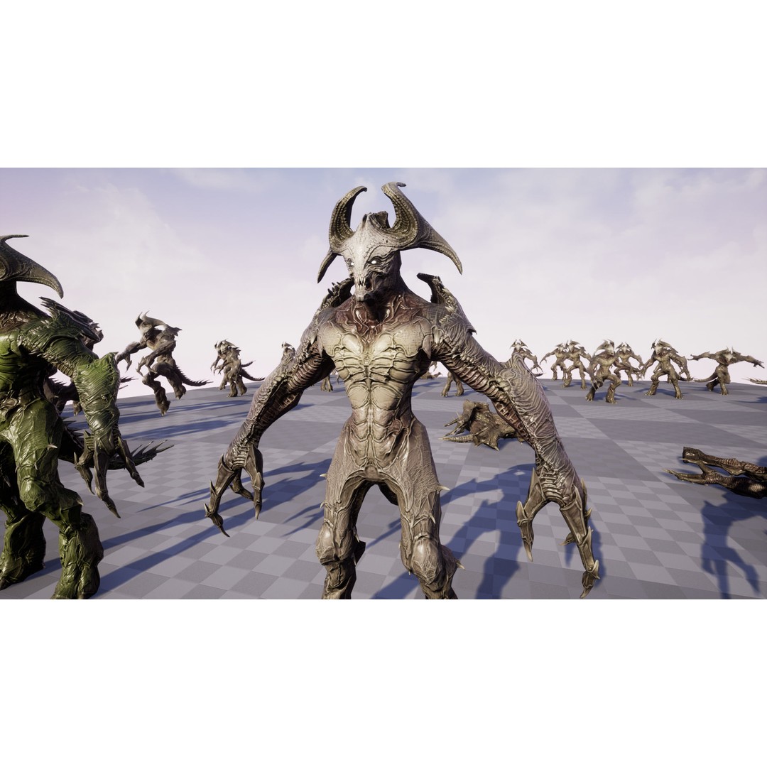 Archdemon 2 3D Model – Low Poly Rigged Character with PBR Textures - View 20