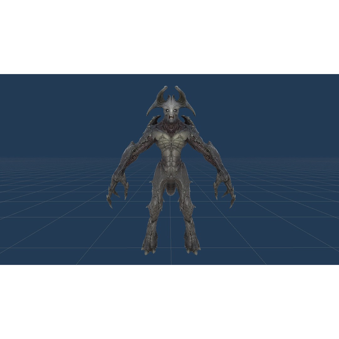 Archdemon 2 3D Model – Low Poly Rigged Character with PBR Textures - View 24