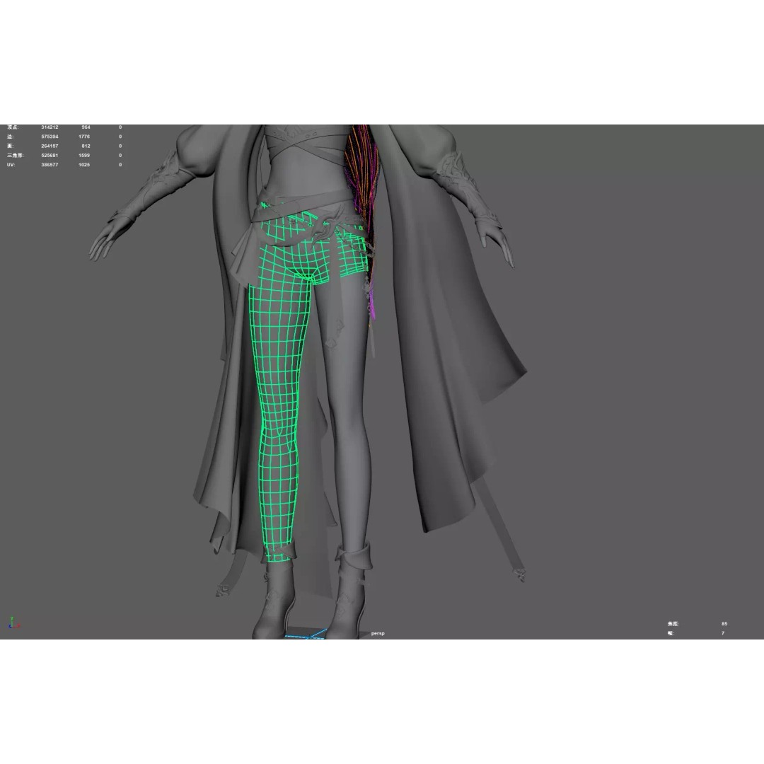 Chinese Girl 3D Model – High Poly Metahuman with PBR Textures - View 23
