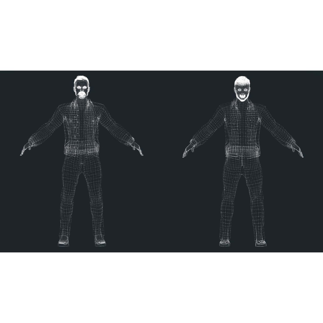 Father Kiven 3D Model – Realistic Low Poly Rigged Character, FBX - View 20