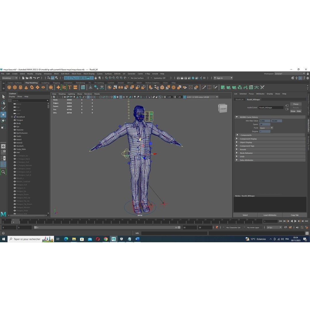 Father Kiven 3D Model – Realistic Low Poly Rigged Character, FBX - View 27