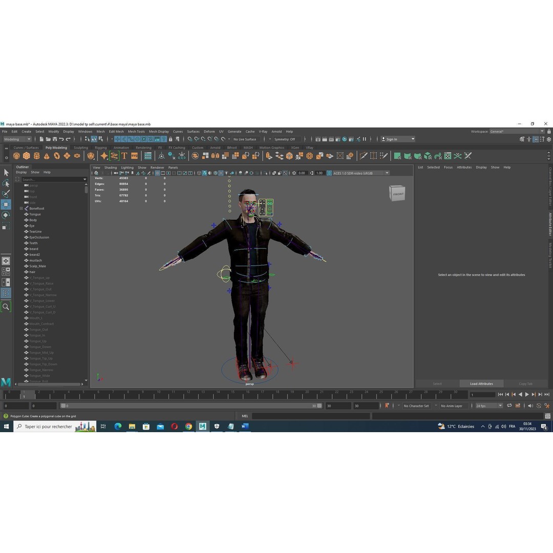Father Kiven 3D Model – Realistic Low Poly Rigged Character, FBX - View 28