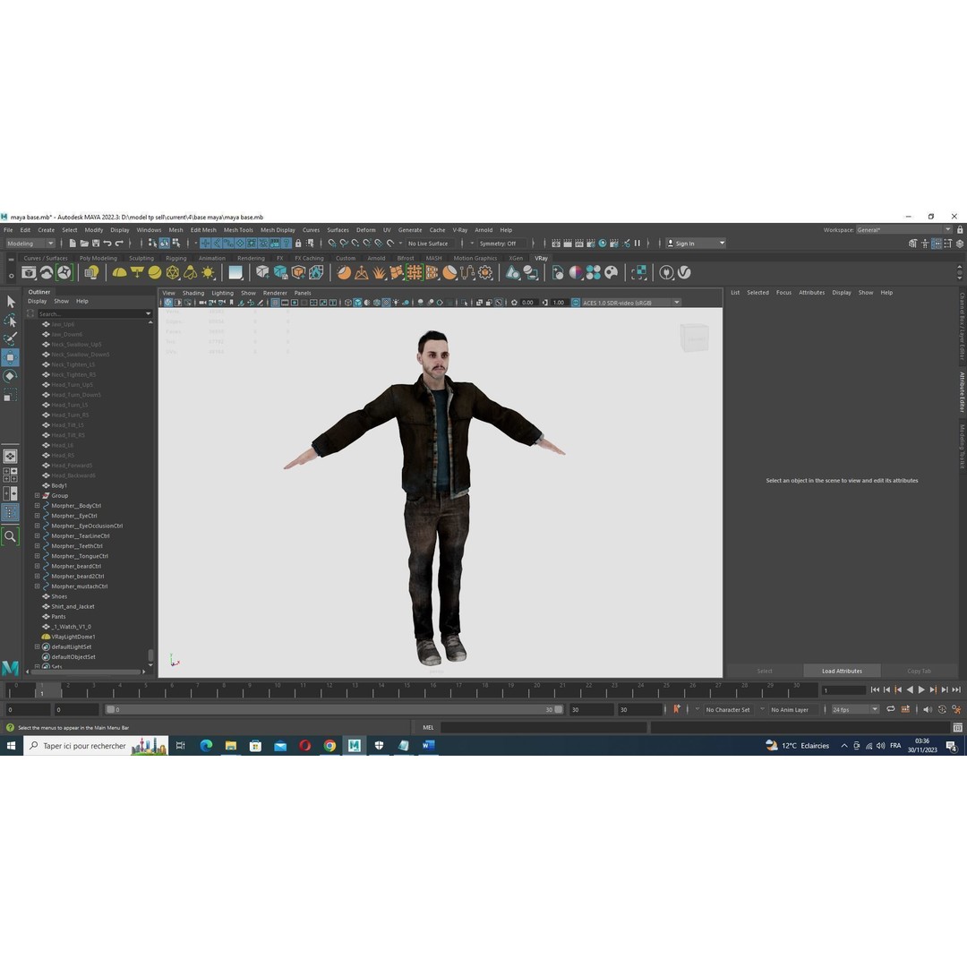 Father Kiven 3D Model – Realistic Low Poly Rigged Character, FBX - View 29
