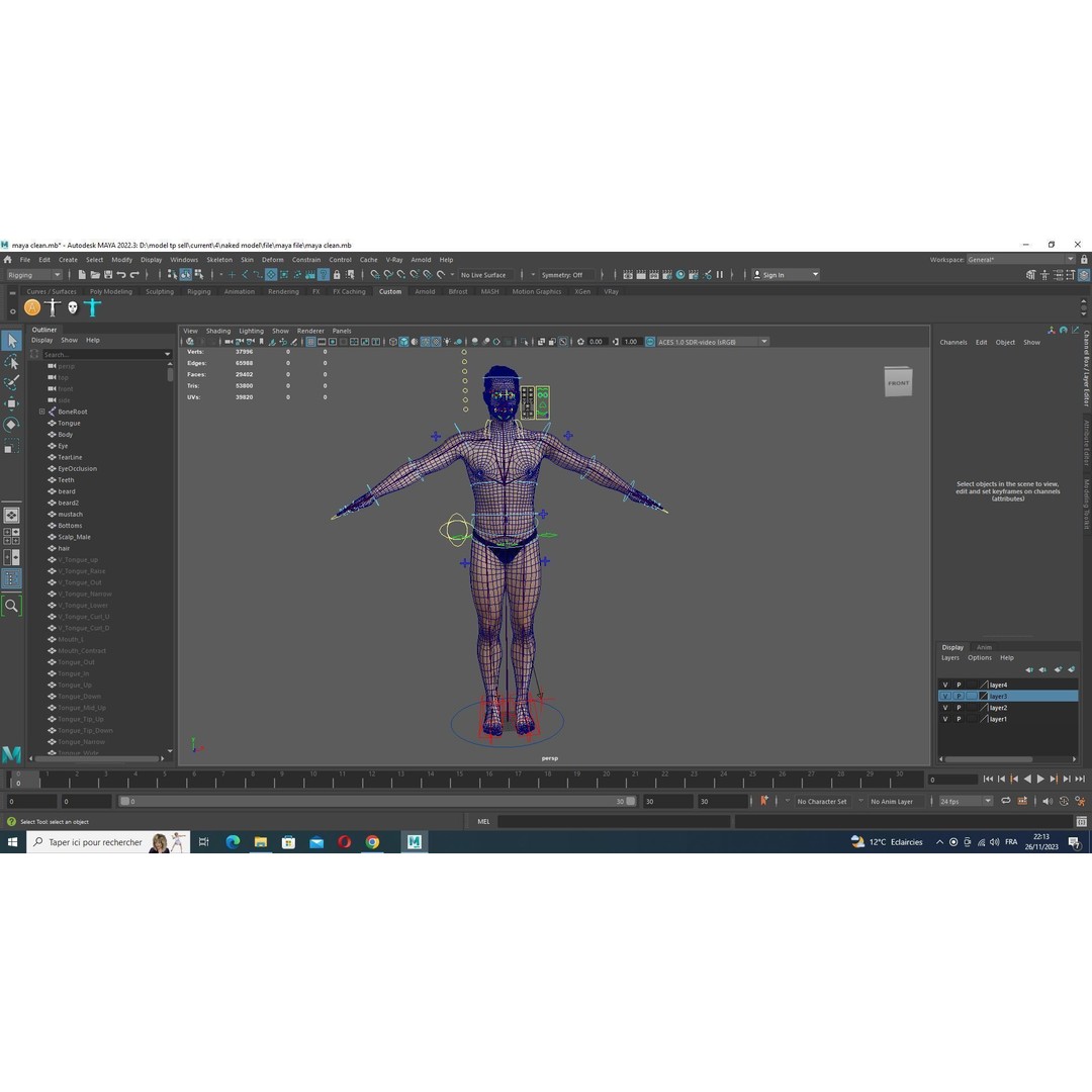 Father Kiven 3D Model – Realistic Low Poly Rigged Character, FBX - View 31