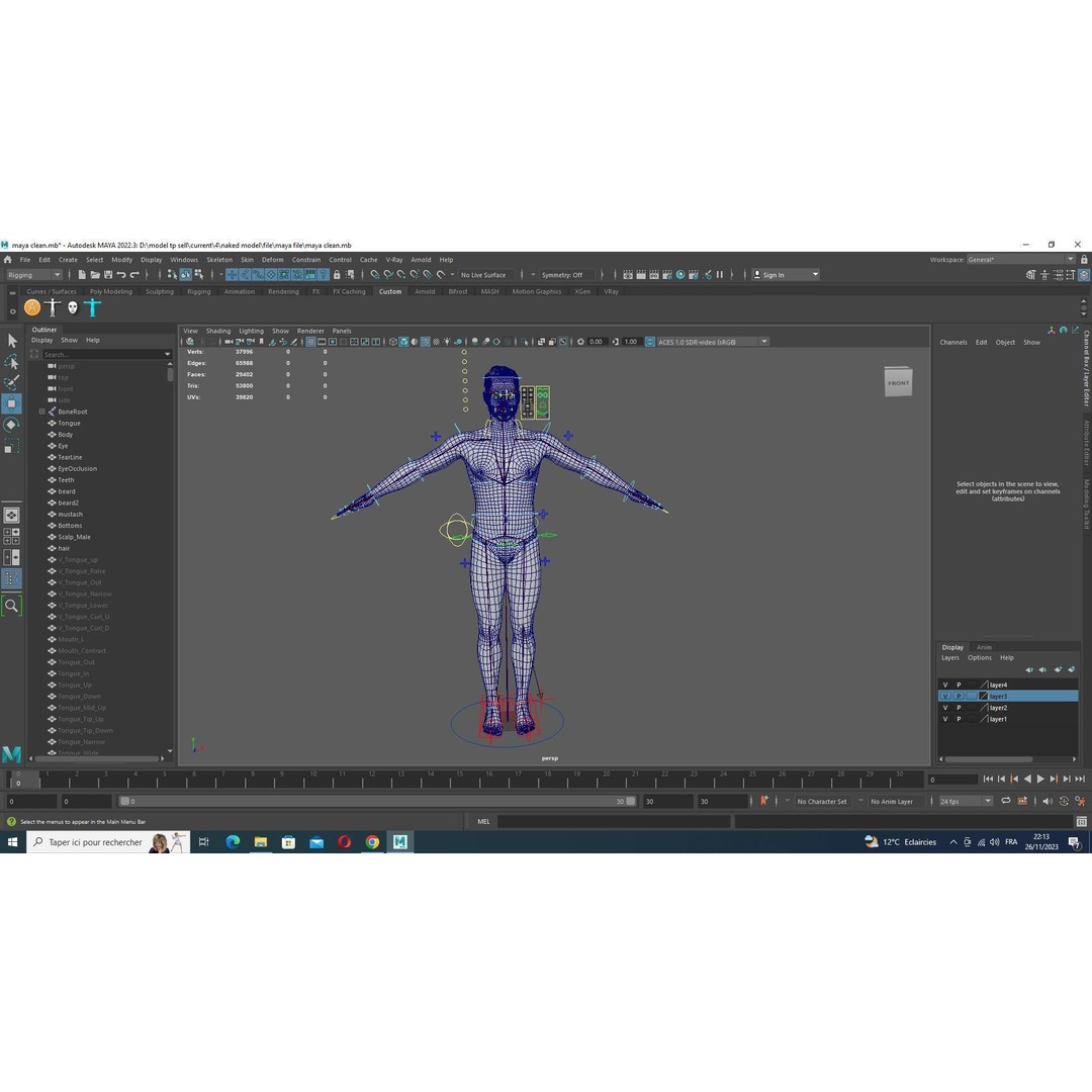 Father Kiven 3D Model – Realistic Low Poly Rigged Character, FBX - View 32