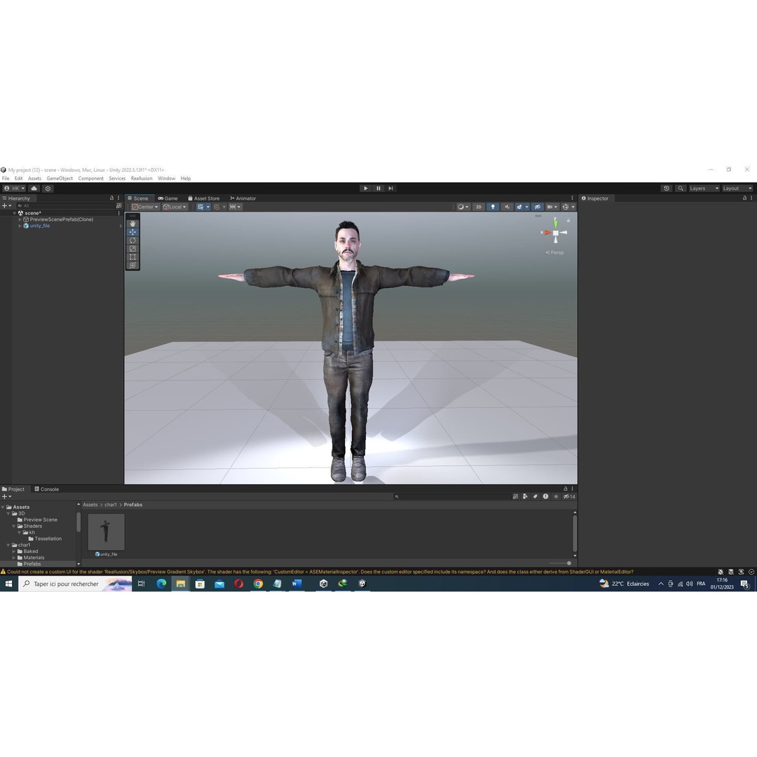 Father Kiven 3D Model – Realistic Low Poly Rigged Character, FBX - View 56