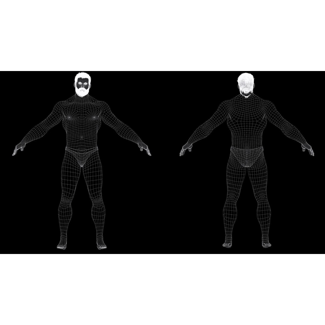 Realistic Male Bodybuilder 3D Model – Rigged Low-Poly PBR Asset, FBX - View 15