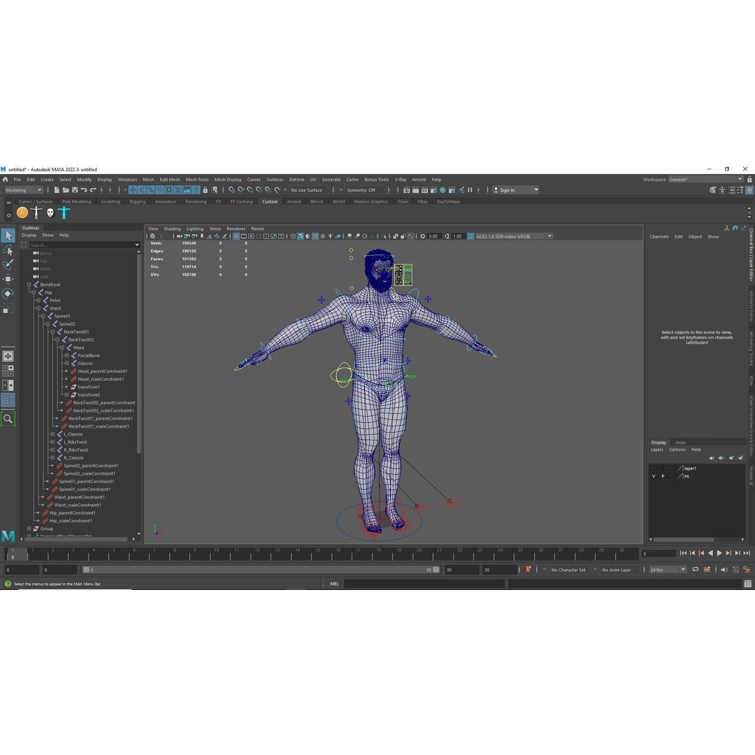 Realistic Male Bodybuilder 3D Model – Rigged Low-Poly PBR Asset, FBX - View 19