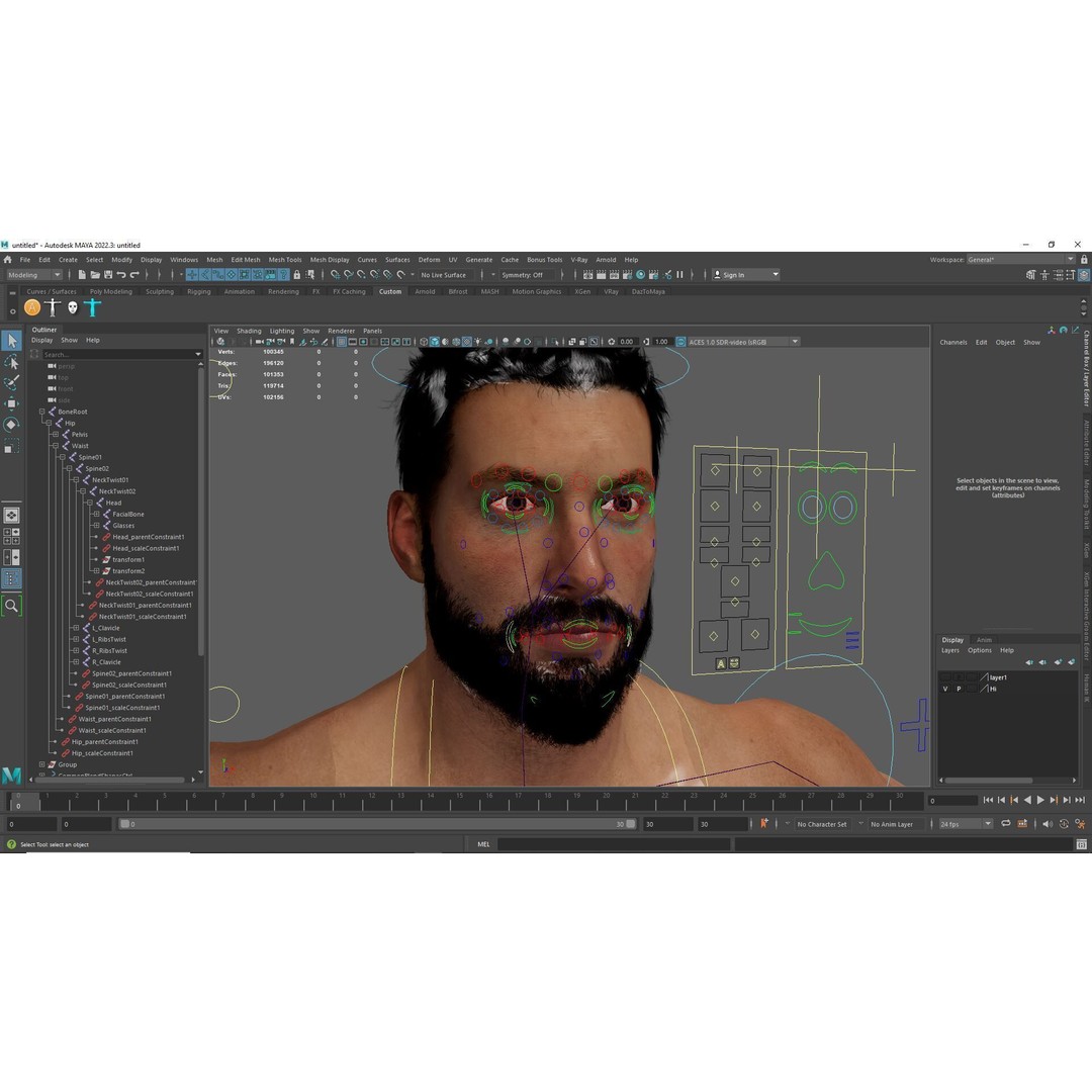 Realistic Male Bodybuilder 3D Model – Rigged Low-Poly PBR Asset, FBX - View 21