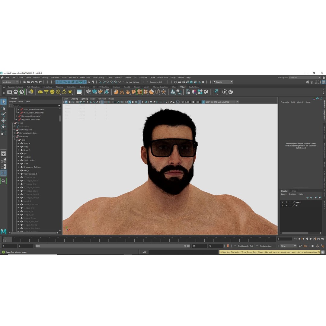 Realistic Male Bodybuilder 3D Model – Rigged Low-Poly PBR Asset, FBX - View 22