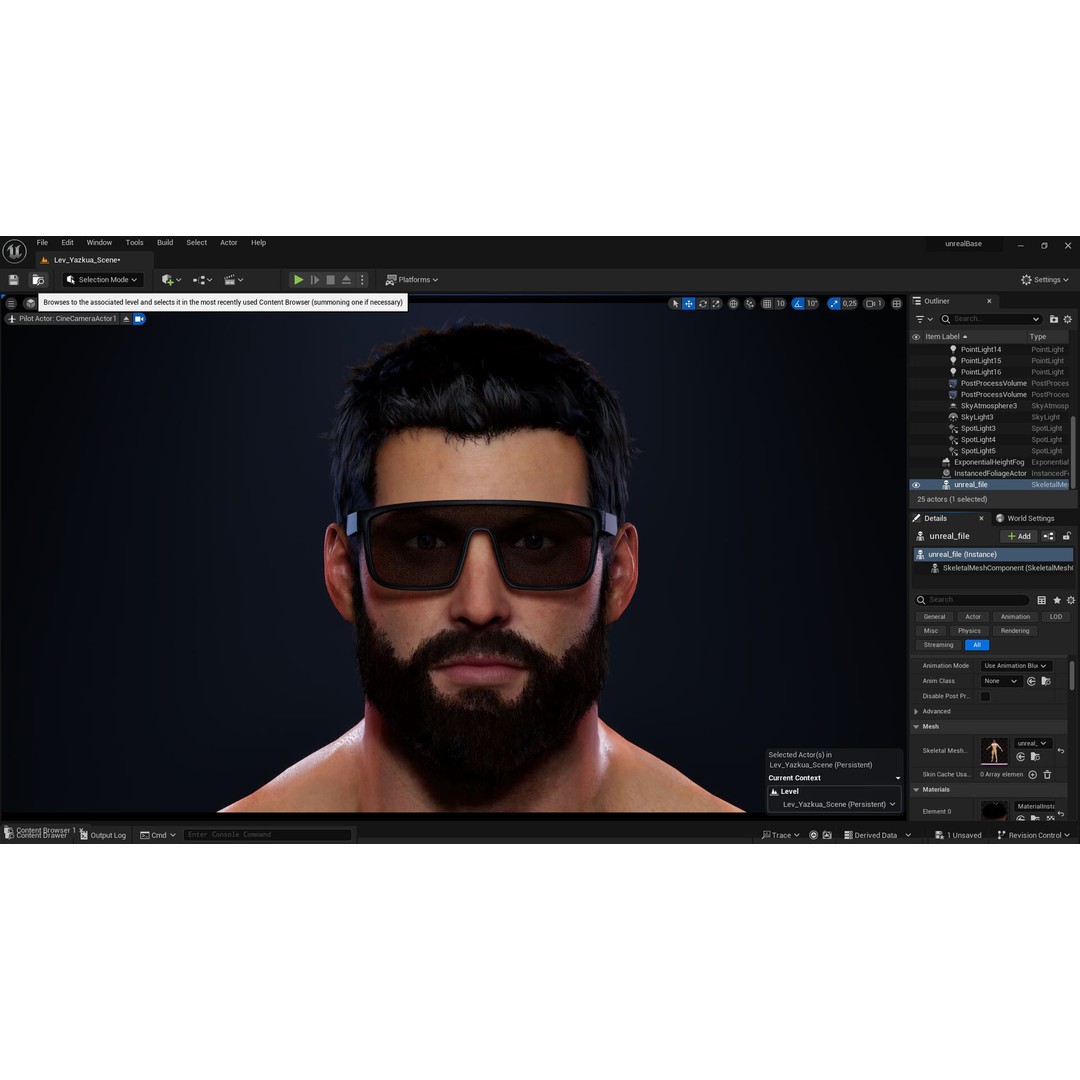 Realistic Male Bodybuilder 3D Model – Rigged Low-Poly PBR Asset, FBX - View 25