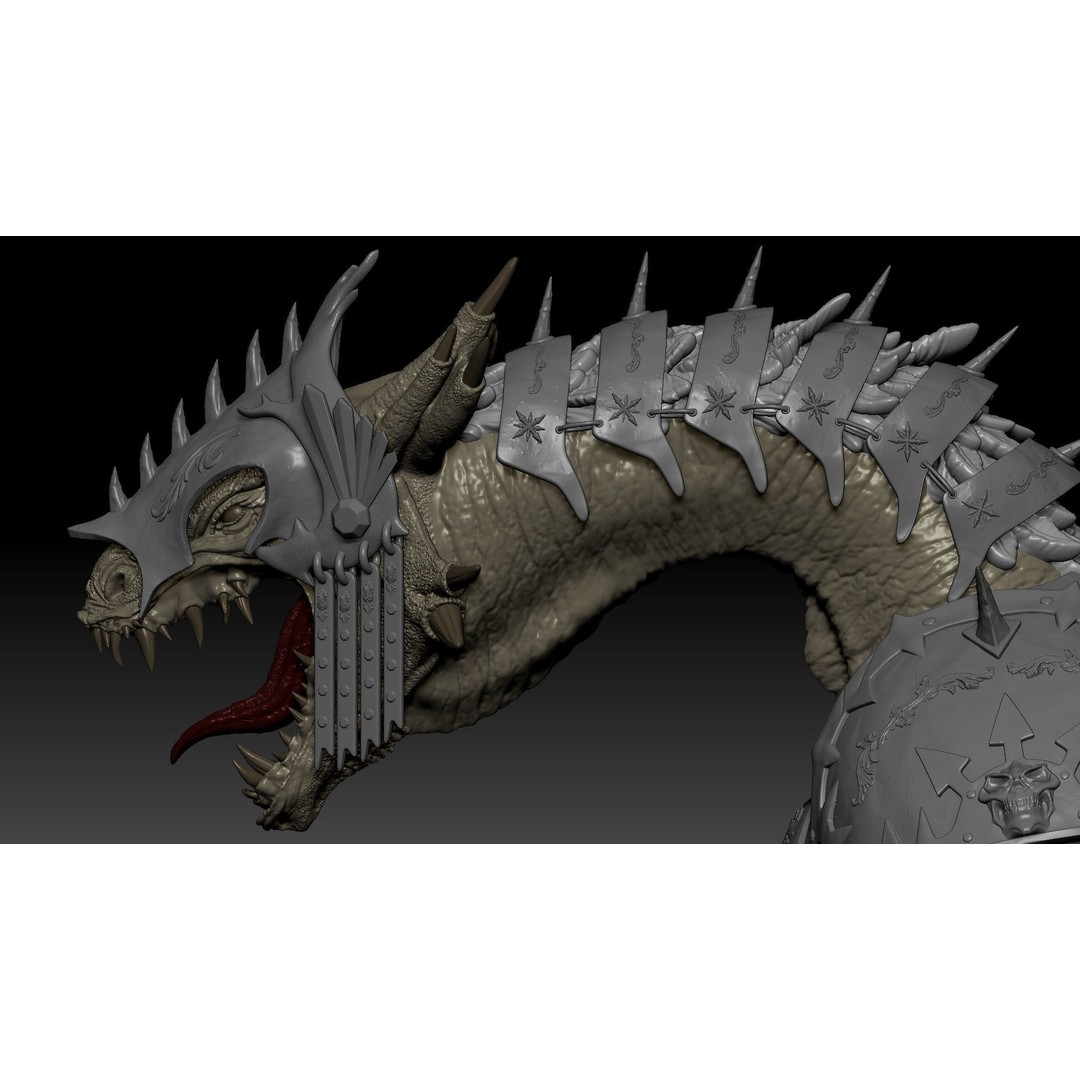Dragon Warrior 3D Model – Low Poly Animated Character, FBX, OBJ