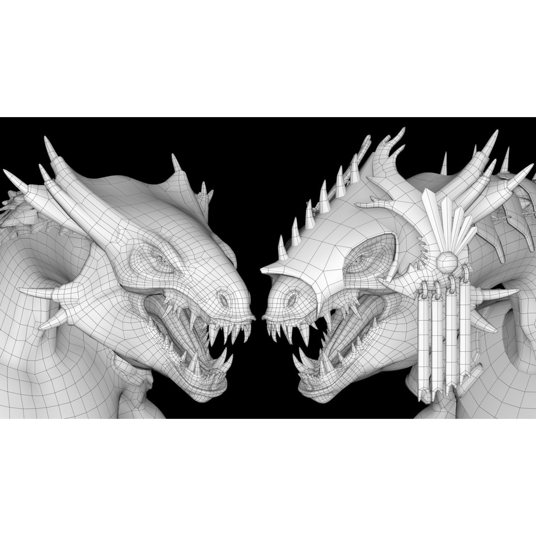 Dragon Warrior 3D Model – Low Poly Animated Character, FBX, OBJ - View 13