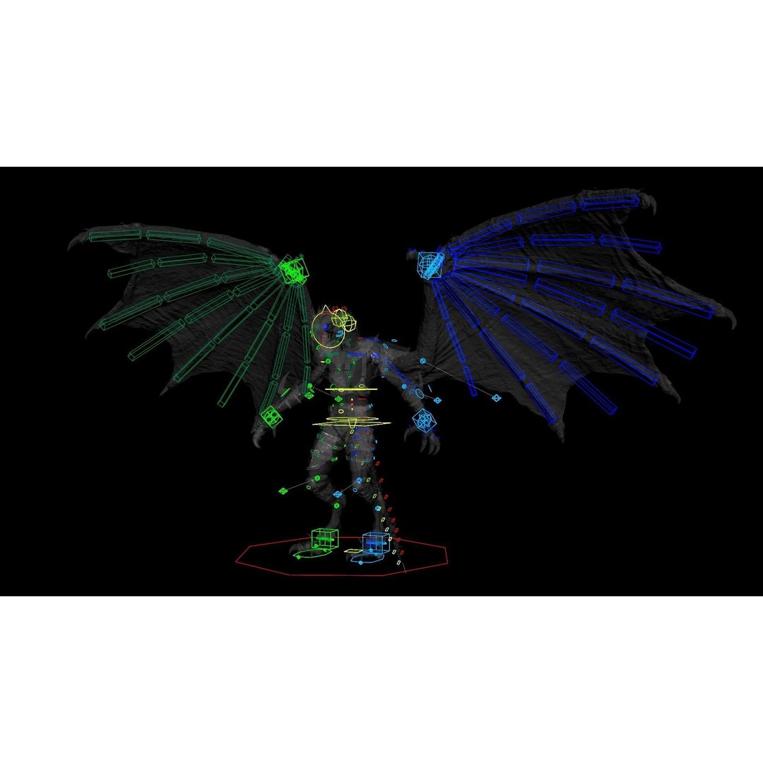 Dragon Warrior 3D Model – Low Poly Animated Character, FBX, OBJ - View 25