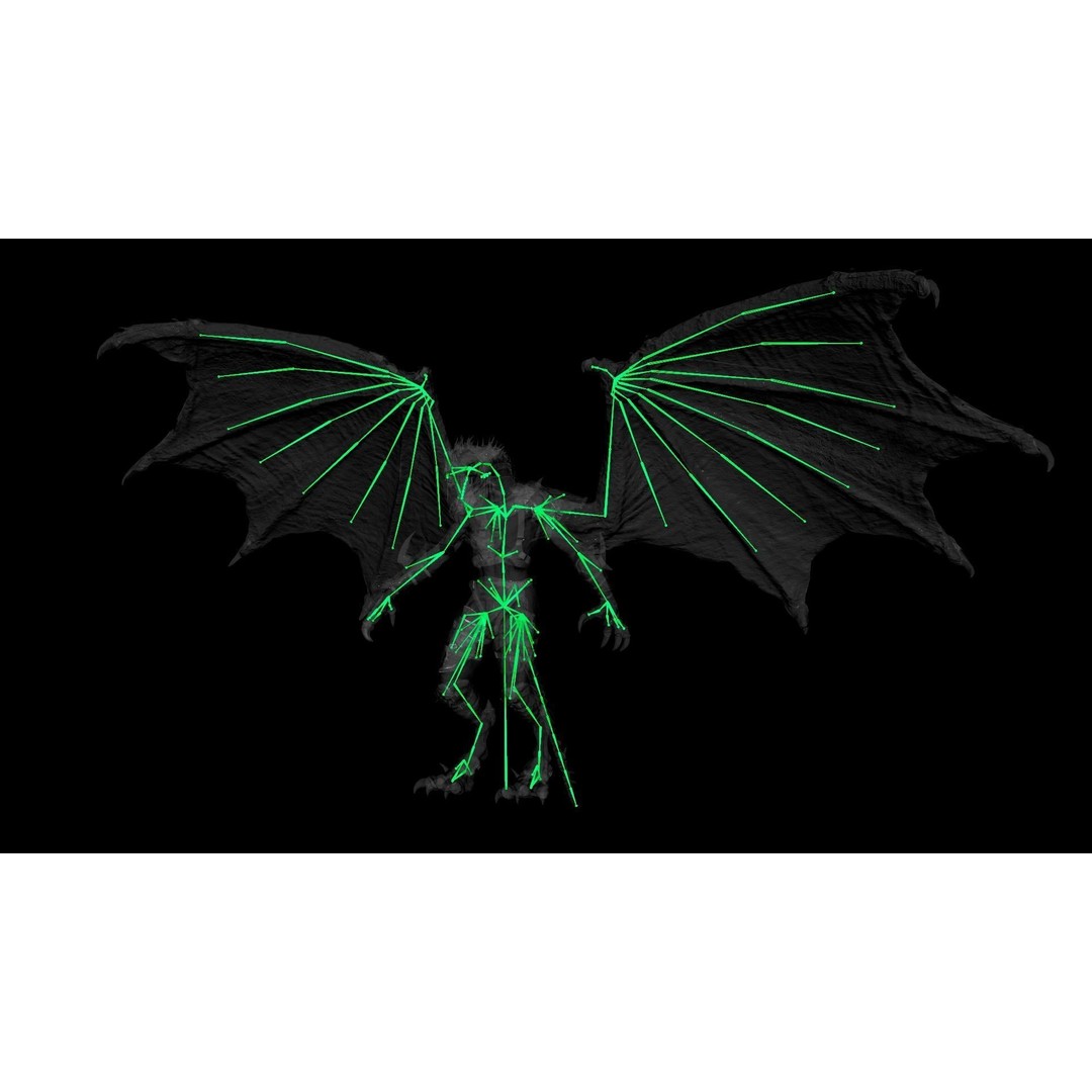 Dragon Warrior 3D Model – Low Poly Animated Character, FBX, OBJ - View 26