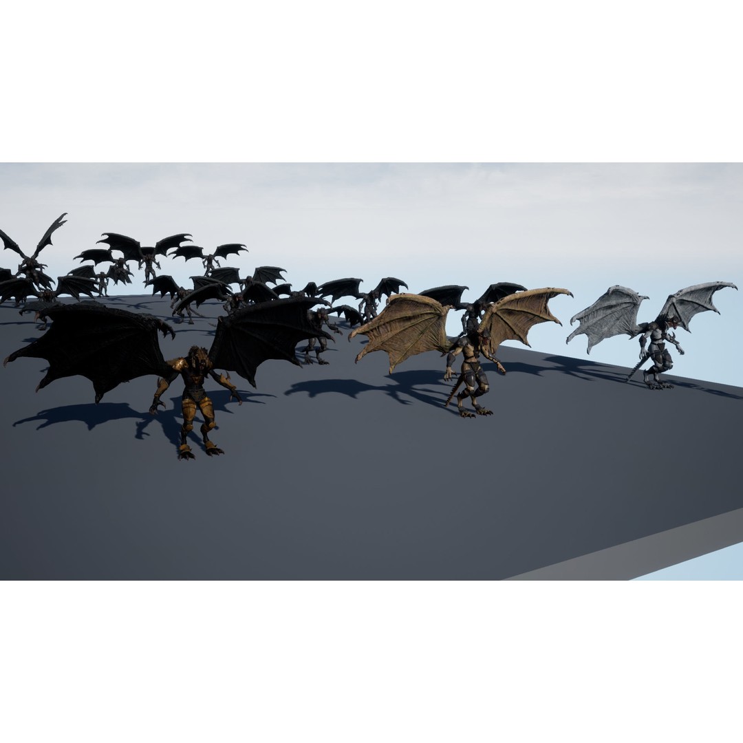 Dragon Warrior 3D Model – Low Poly Animated Character, FBX, OBJ - View 32