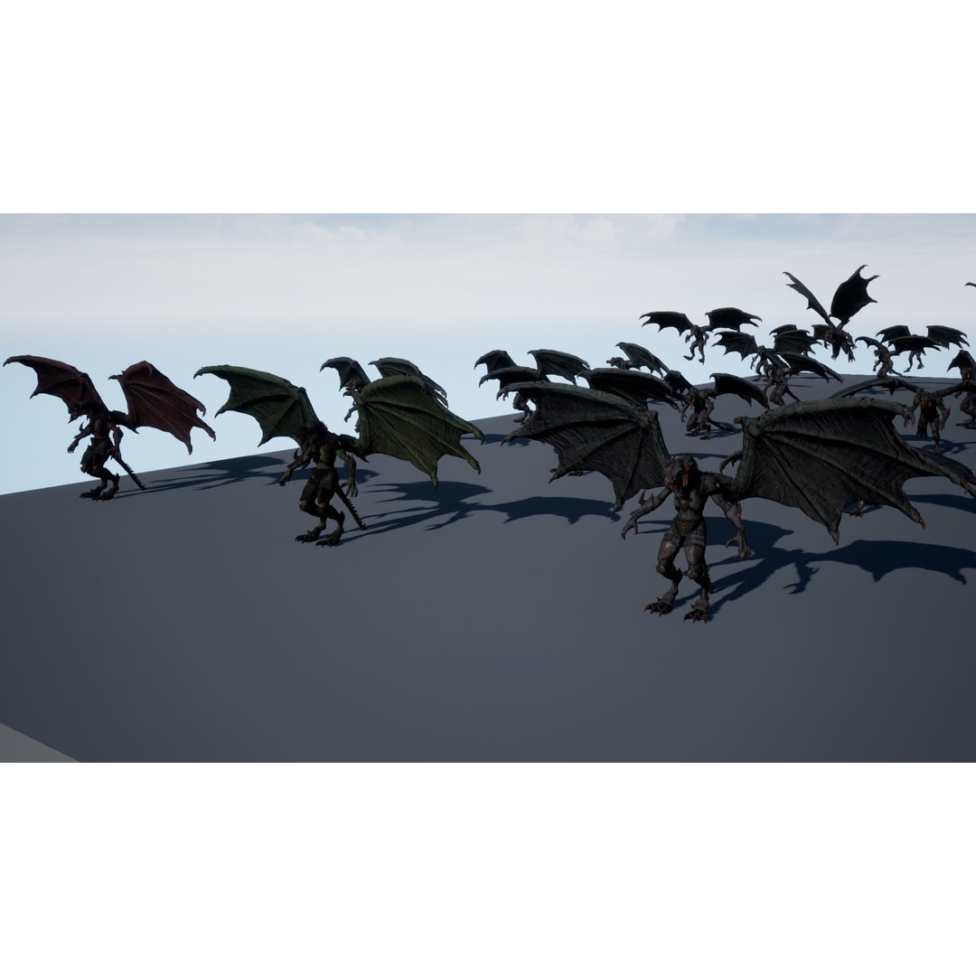 Dragon Warrior 3D Model – Low Poly Animated Character, FBX, OBJ - View 33
