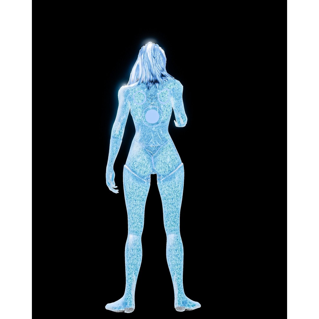 Artificially Intelligent Character 3D Model – Low Poly Rigged Animation, FBX - View 13