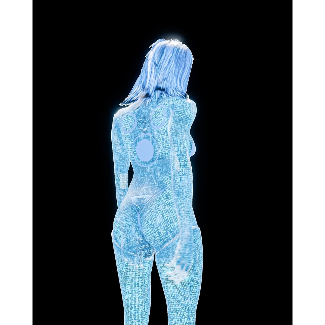Artificially Intelligent Character 3D Model – Low Poly Rigged Animation, FBX - View 16