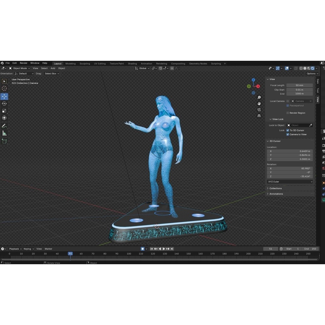 Artificially Intelligent Character 3D Model – Low Poly Rigged Animation, FBX - View 21
