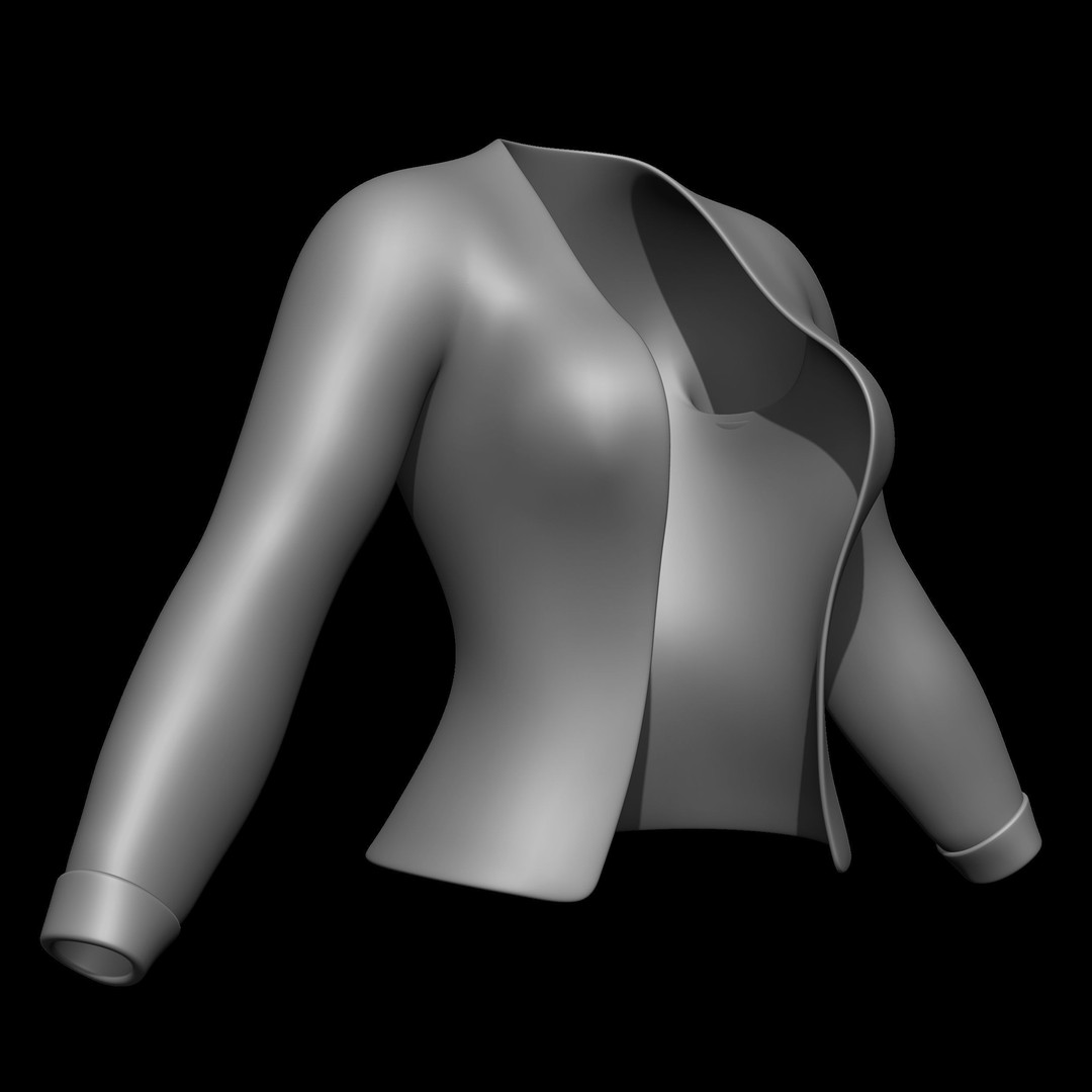 Female Armor Suit 3D Model – Low Poly Kitbash for Games, OBJ, ZTL - View 29