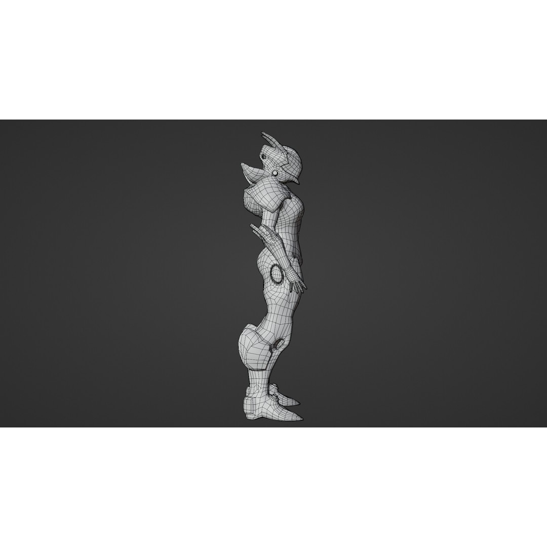 Luminexa 3D Model – Low Poly Cyborg Character, Rigged, FBX - View 19