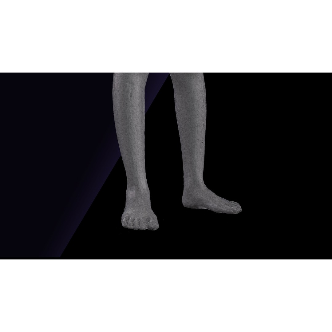 Timbo Underwear 3D Model – Raw A Pose Character Scan, OBJ