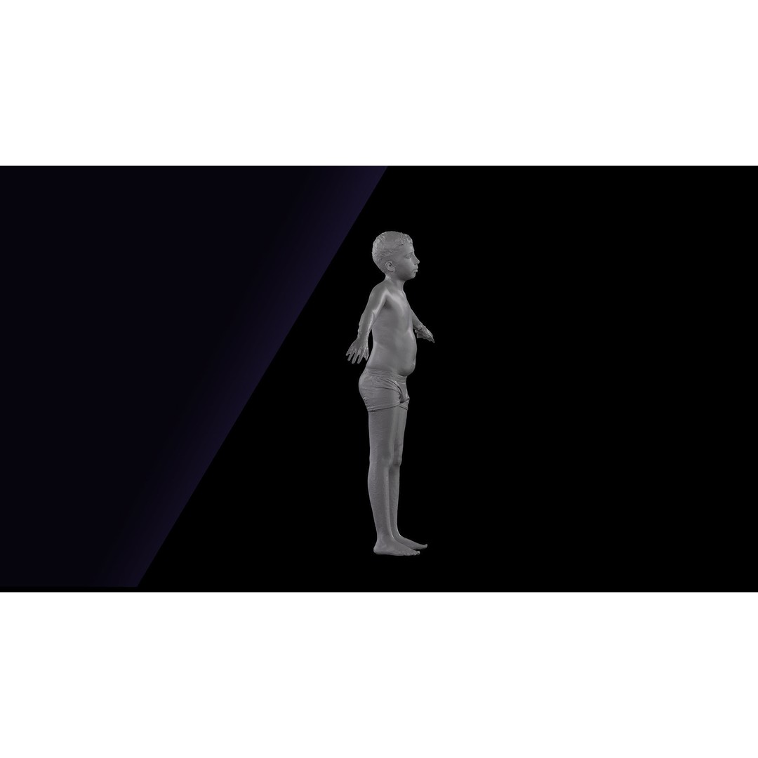 Timbo Underwear 3D Model – Raw A Pose Character Scan, OBJ - View 10