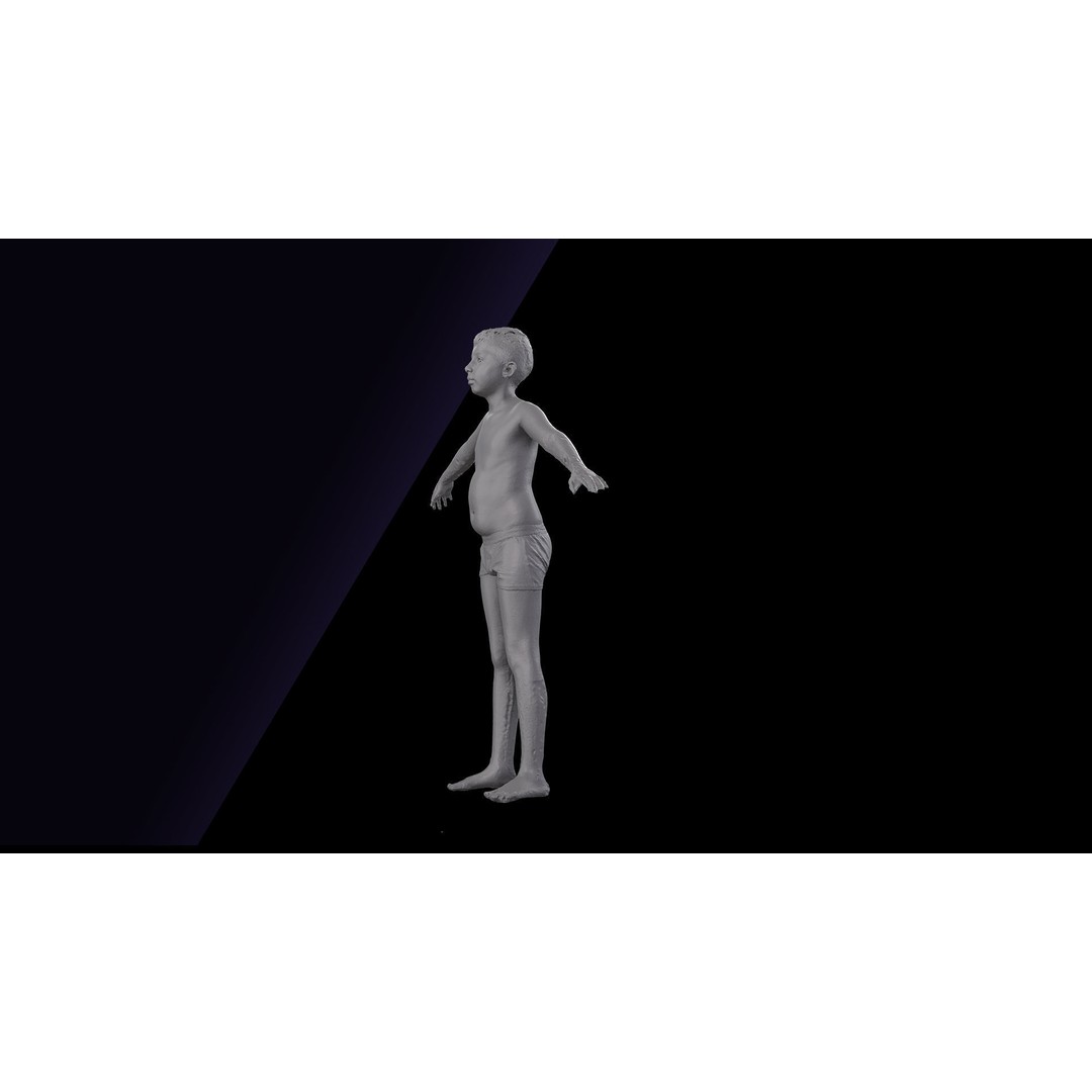 Timbo Underwear 3D Model – Raw A Pose Character Scan, OBJ - View 11