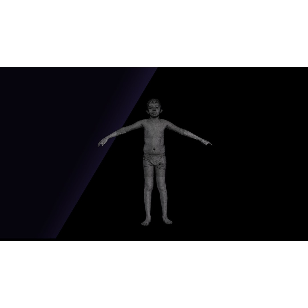 Timbo Underwear 3D Model – Raw A Pose Character Scan, OBJ - View 13