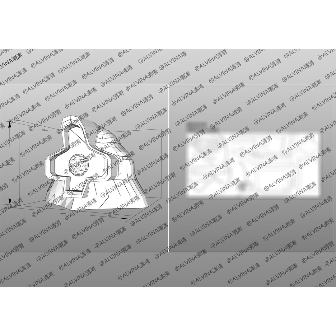 Gundam Dom Armor 3D Model – Low Poly Pepakura Foam Template, PDO - View 19