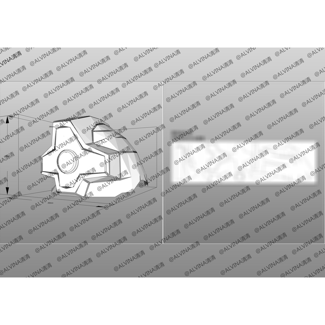 Gundam Dom Armor 3D Model – Low Poly Pepakura Foam Template, PDO - View 21