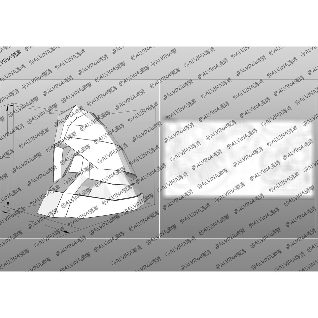 Gundam Dom Armor 3D Model – Low Poly Pepakura Foam Template, PDO - View 35