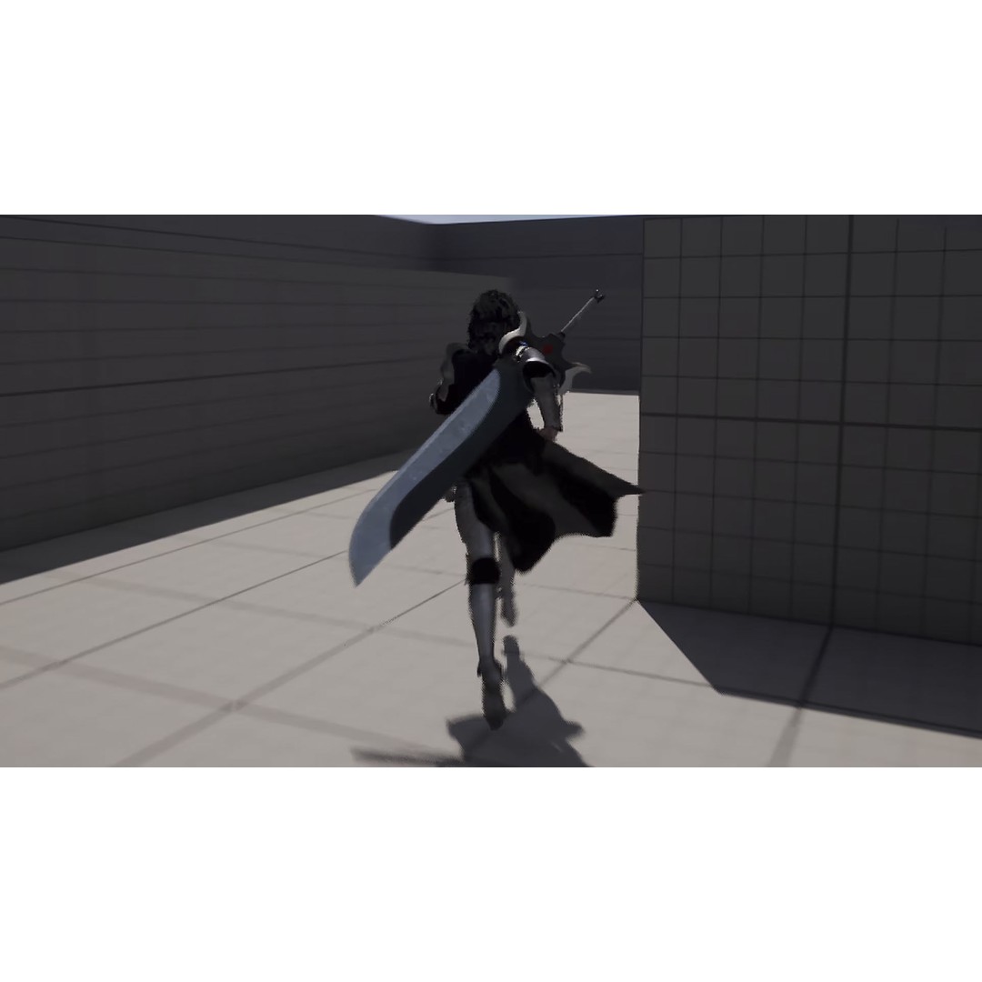Wolf Armor Female Warrior 3D Model – Low Poly Game-Ready Character - View 11