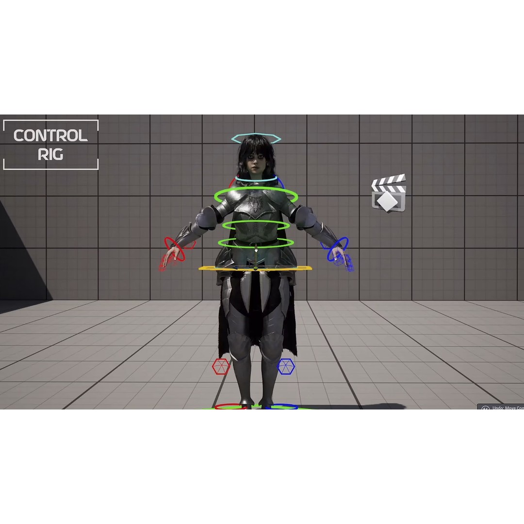 Wolf Armor Female Warrior 3D Model – Low Poly Game-Ready Character - View 13