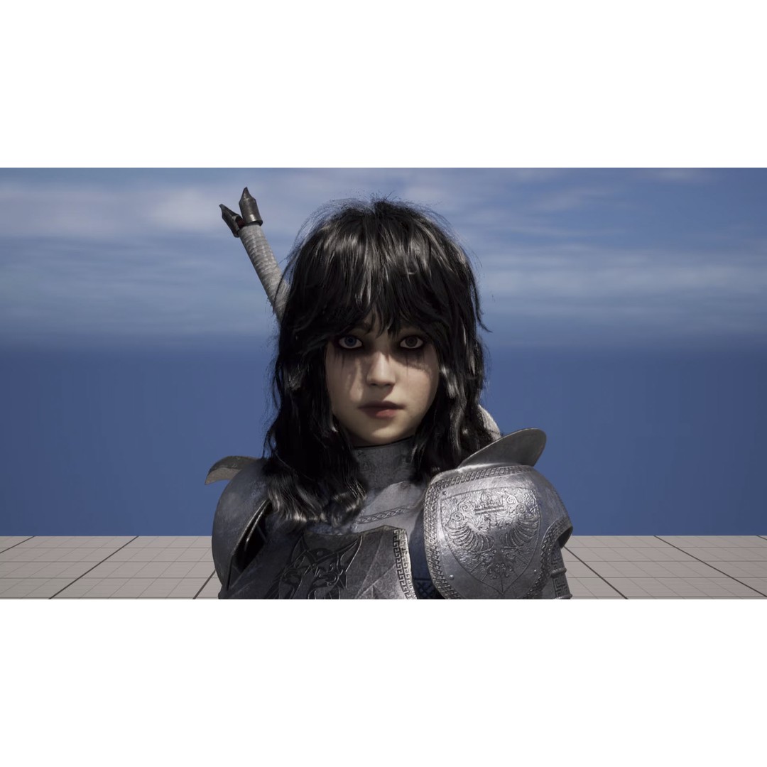 Wolf Armor Female Warrior 3D Model – Low Poly Game-Ready Character - View 6