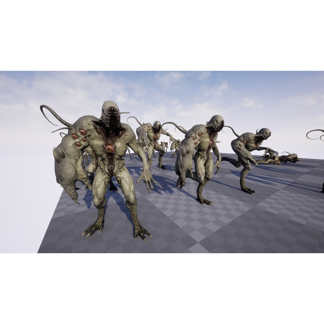 Monster Boss 3D Model – Low Poly Rigged Character with PBR Textures - View 19
