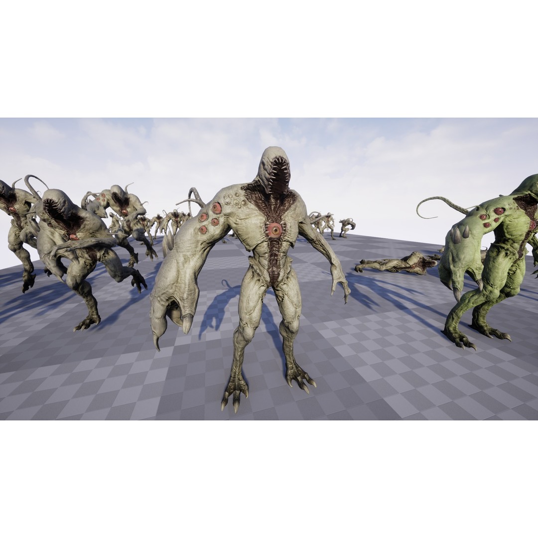Monster Boss 3D Model – Low Poly Rigged Character with PBR Textures - View 20
