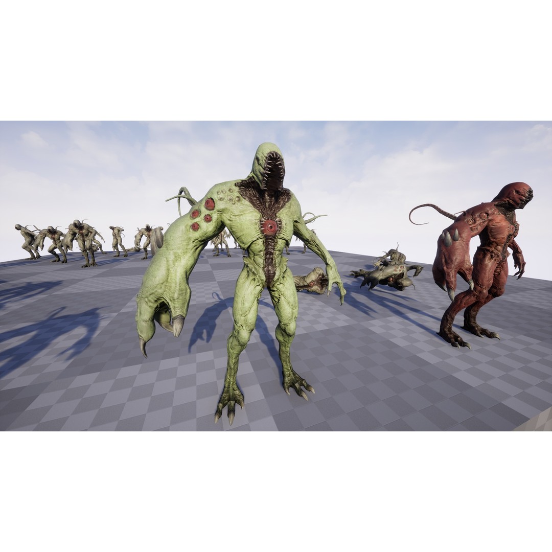 Monster Boss 3D Model – Low Poly Rigged Character with PBR Textures - View 21