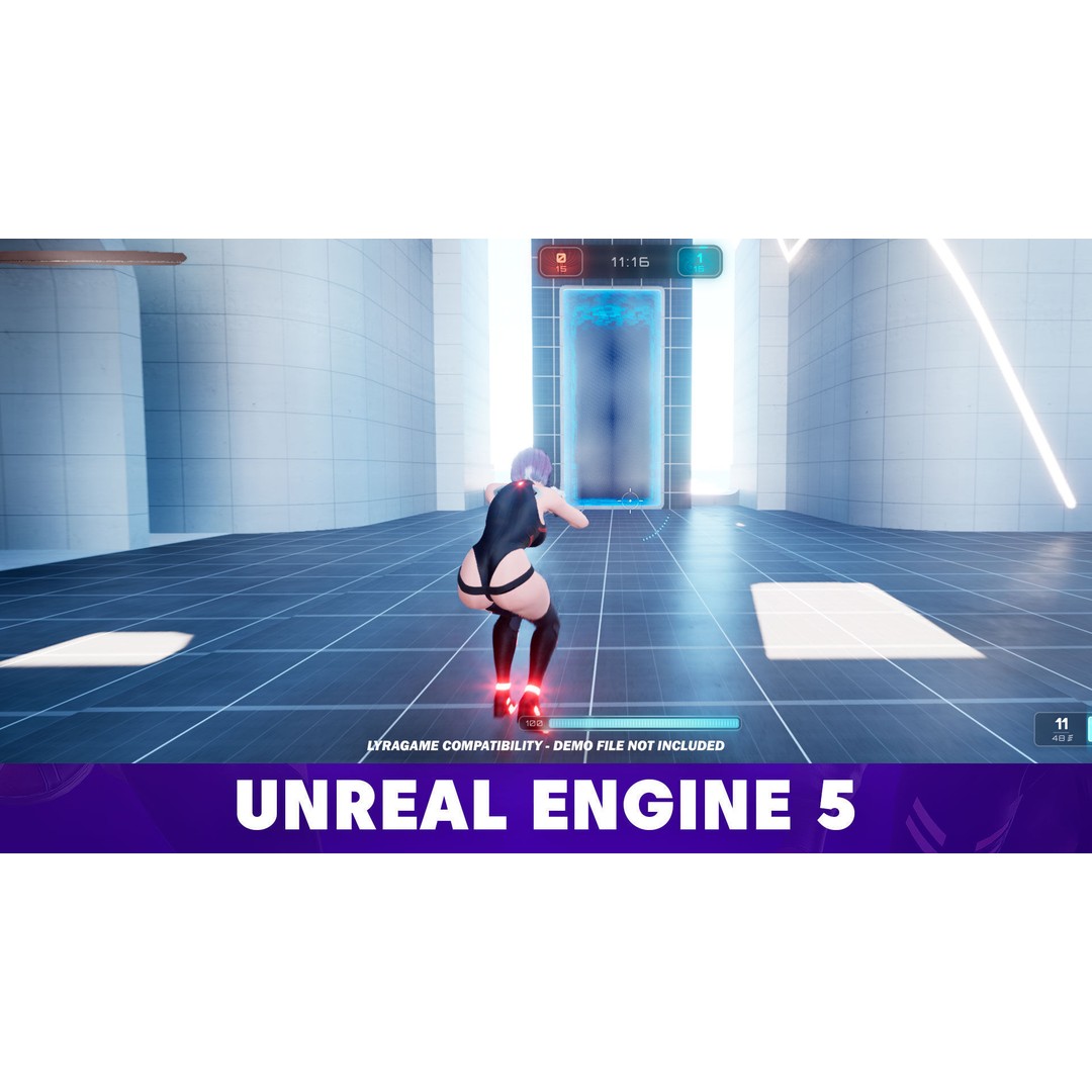 Lucy Cyberpunk Edgerunner 3D Model – Game Ready Low-Poly Character, Blender, FBX - View 19
