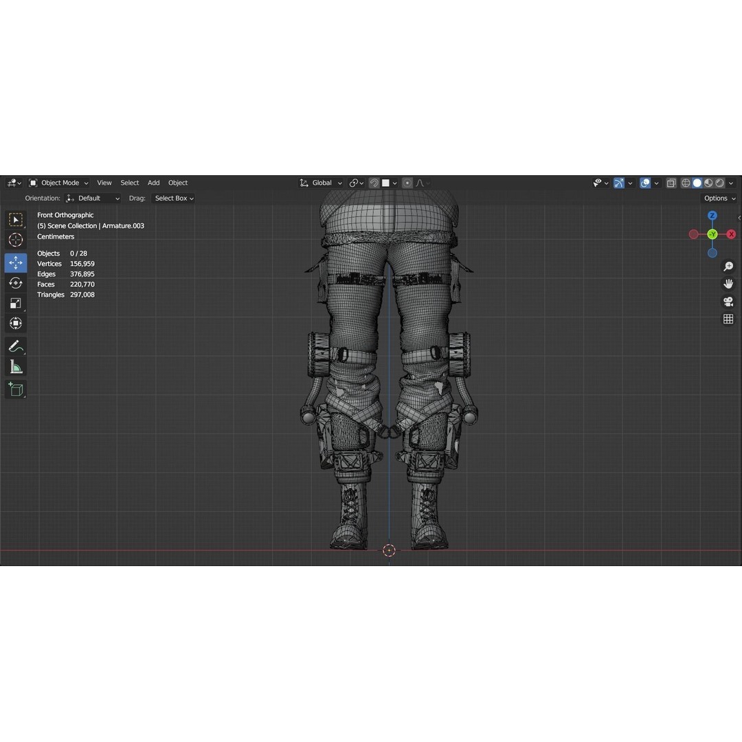 Cyber Hunter 3D Model – Rigged Sci-Fi Character with PBR Textures