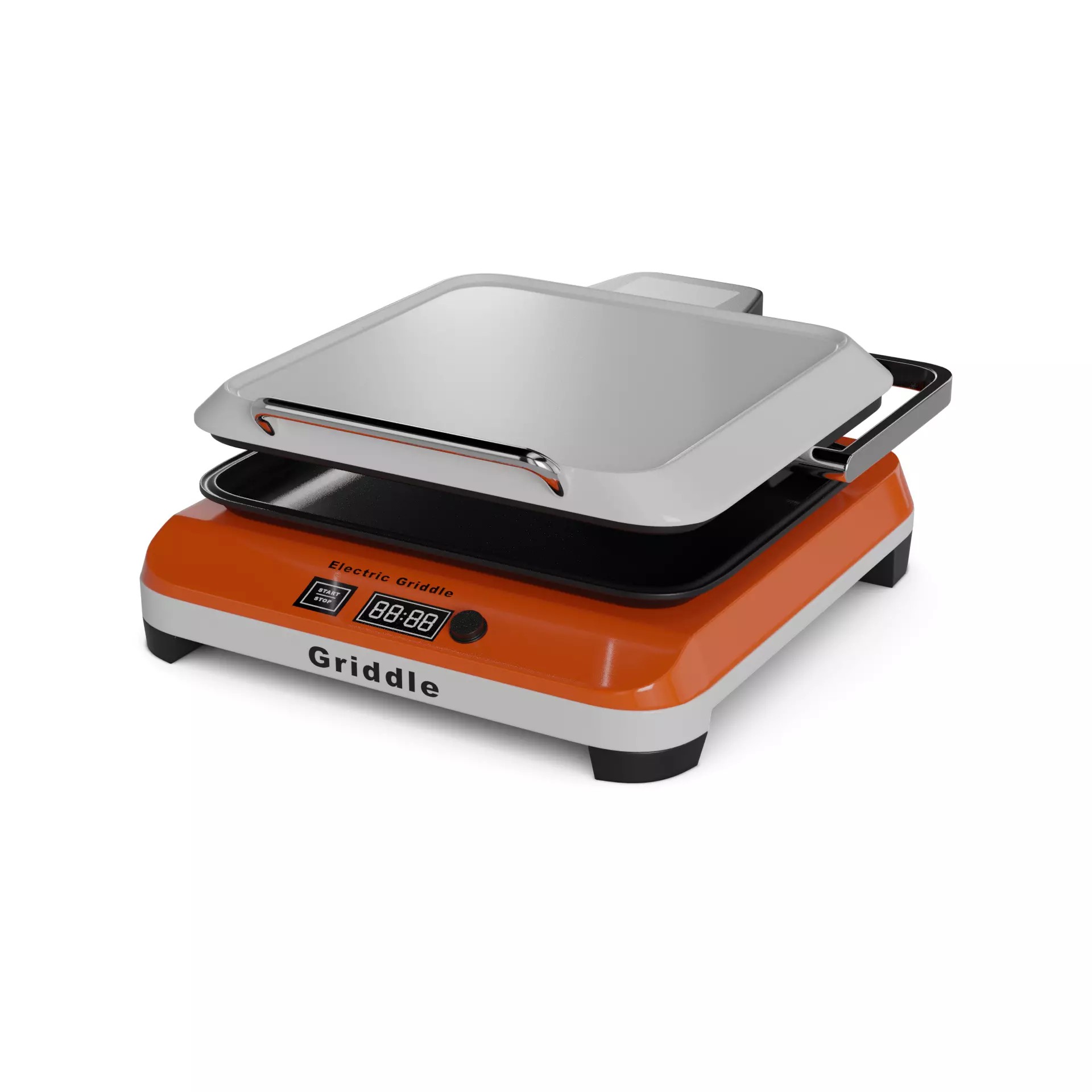 Electric Griddle - Low-Poly Game-Ready 3D Model - View 2