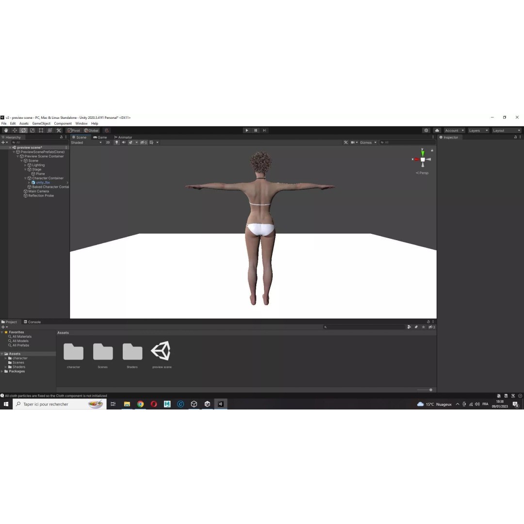 Realistic Young Woman 3D Model – Low Poly Game Ready Character, FBX - View 28