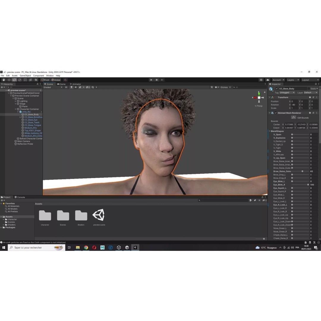 Realistic Young Woman 3D Model – Low Poly Game Ready Character, FBX - View 30