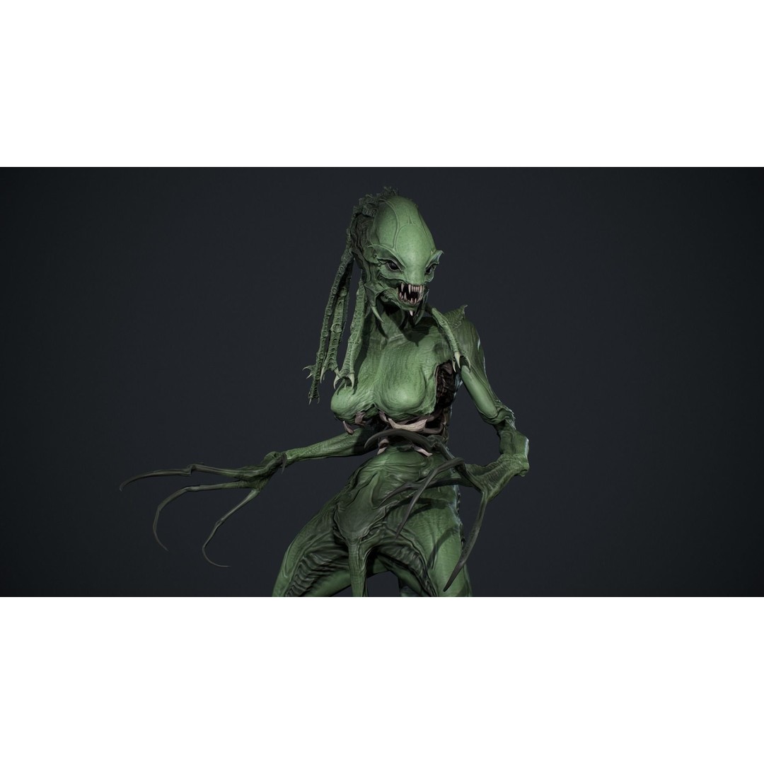 Monster 8 3D Model – Low Poly Rigged Character for Games - View 11