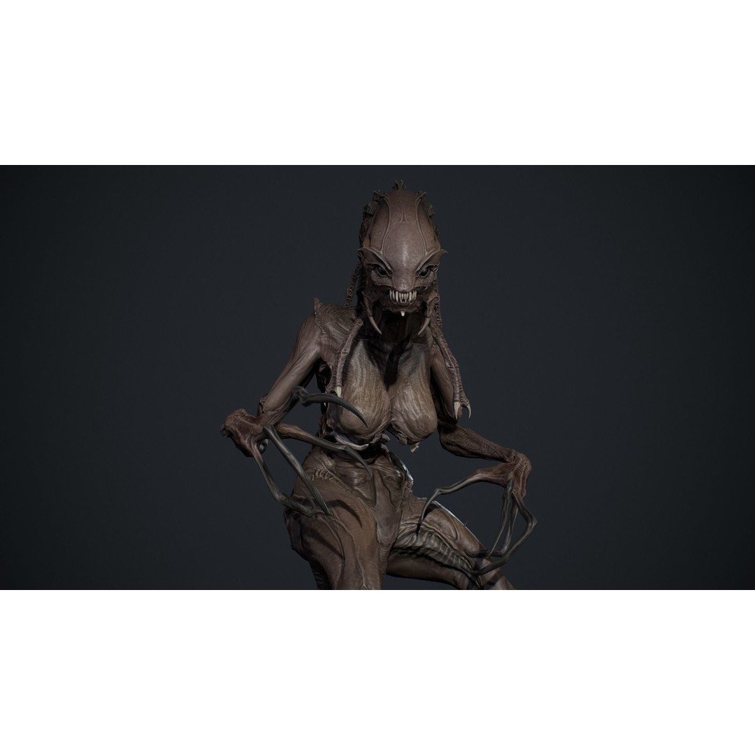 Monster 8 3D Model – Low Poly Rigged Character for Games - View 15
