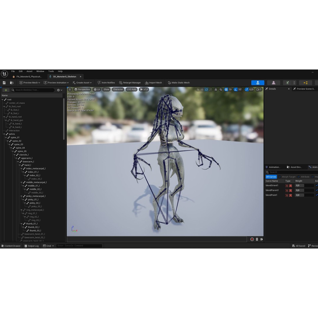Monster 8 3D Model – Low Poly Rigged Character for Games - View 27